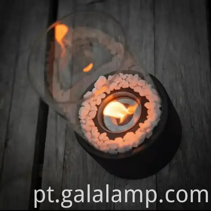 Mini lareira portátil de álcool para ambiente de jantar ao ar livre